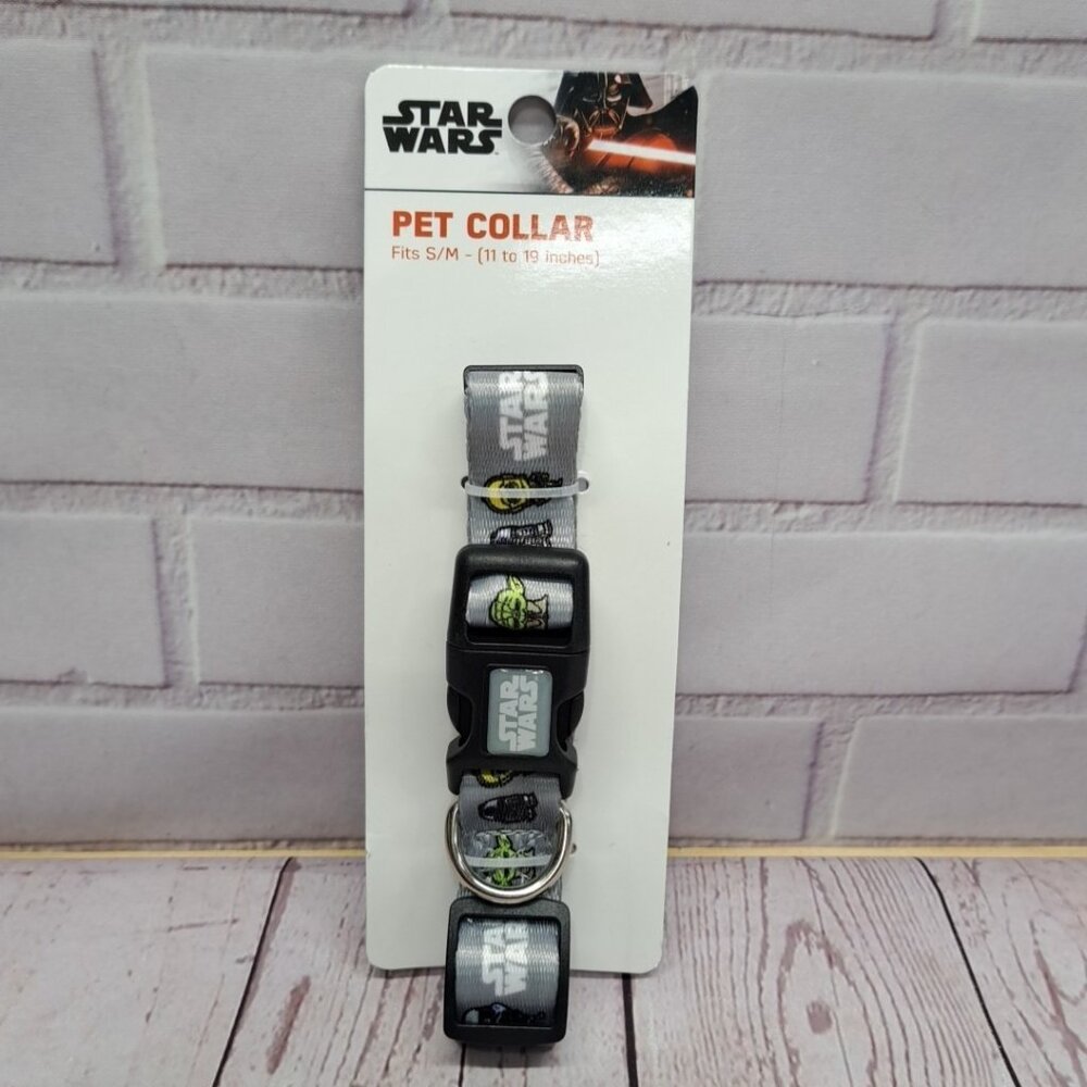 Disney Star‎ Wars All Over Graphics Pet Collar S/M 11"-19"